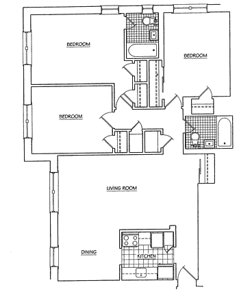 3 Bedrooms, 2 baths